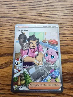 Pokemon TCG Saguaro Scarlet & Violet Paldea Evolved Holo Card 270/193 Special - Image 1