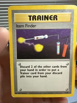Pokemon TCG Item Finder Base Set Unlimited Rare Card 74/102 - Image 1