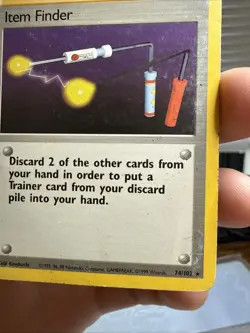 Pokemon TCG Item Finder Base Set Unlimited Rare Card 74/102 - Image 3