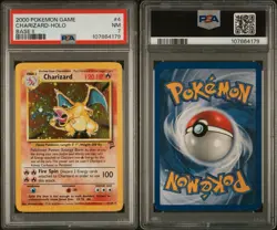 2000 POKEMON BASE SET 2 #4 CHARIZARD-HOLO PSA 7 - Image 3