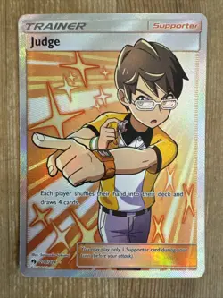 Judge - 209/214 - Pokemon Lost Thunder Sun & Moon Full Art Ultra Rare Card LP - Image 1