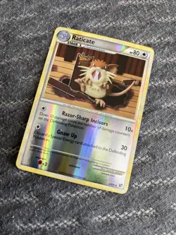 Pokemon Card Raticate Undaunted 34/90 EXCELLENT/NEAR MINT Reverse Holo Uncommon - Image 1