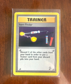 Item Finder 103/130 Base Set 2 Vintage Pokemon Trainer Card - Image 1