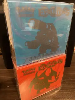 Pokemon TCG XY Evolutions Elite Trainer Box Set Charizard & Blastoise Sealed ETB - Image 1