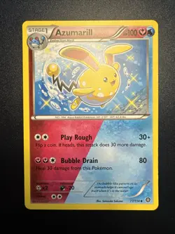 Azumarill 77/114 Pokemon TCG XY Steam Siege STS 2016 Non Holo NM English - Image 1