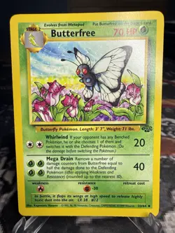 Butterfree Pokemon TCG Jungle 33/64 NM - Image 1