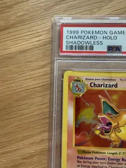 1999 Pokemon Base Set Charizard Shadowless Holo Rare 4/102 PSA 7 NEAR MINT - Image 5