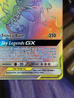 Pokemon Moltres Zapdos Articuno GX (69/68) RAINBOW Tag Team Secret Rare - NM 🔥 - Image 5