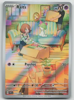 Ralts 211/198 Pokemon Scarlet Violet Base Illustration Rare - Image 1