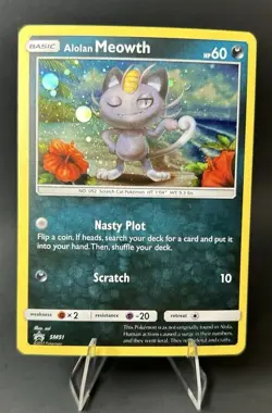 Alolan Meowth SM51 Sm Holo POKEMON TCG [LP] - Image 2