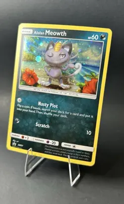 Alolan Meowth SM51 Sm Holo POKEMON TCG [LP] - Image 4