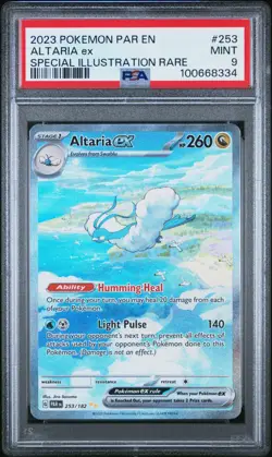 2023 POKEMON PAR EN-PARADOX RIFT SPECIAL ILLUSTRATION RARE #253 ALTARIA EX PSA 9 - Image 1