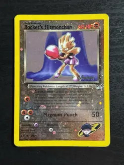 Pokemon Rocket's Hitmonchan Winner Stamped Best Of Game Promo - Image 3
