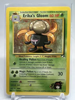 2000 Pokemon Gym Challenge Erika's Gloom 45/132 Uncommon LP - Image 1