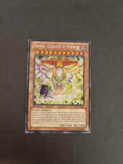 YuGiOH! Sophia, Goddess of Rebirth 1st Edition SECRET RARE Ha07-en055 - Image 1
