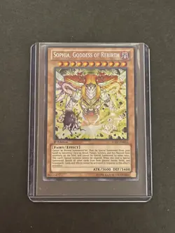 YuGiOH! Sophia, Goddess of Rebirth 1st Edition SECRET RARE Ha07-en055 - Image 3