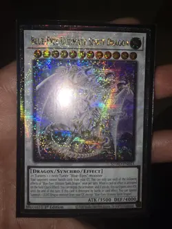 YUGIOH BLUE-EYES ULTIMATE SPIRIT DRAGON QUARTER CENTURY SECRET 1ST NM SDWD-EN043 - Image 1