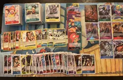One Piece TCG Card Lot. 340 cards, C, UC, R & SR - Image 1