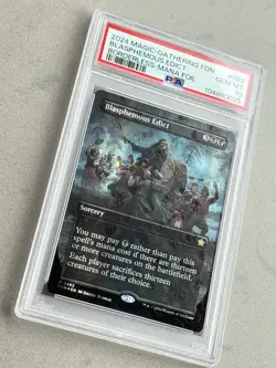 PSA 10 ~ Blasphemous Edict #382 Borderless Mana Foil ~ MTG Foundations FDN - Image 3