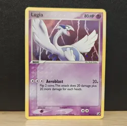 Pokemon TCG Lugia EX Unseen Forces 029/115 Holo Rare 80HP Aeroblast Card 2005 - Image 1