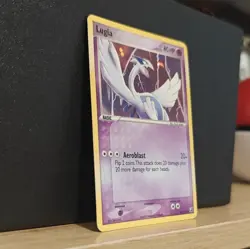 Pokemon TCG Lugia EX Unseen Forces 029/115 Holo Rare 80HP Aeroblast Card 2005 - Image 2