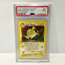Dark Raichu 83/82 - Holo 1st Edition - Team Rocket - PSA 9 - Graded Pokemon Card - Image 1