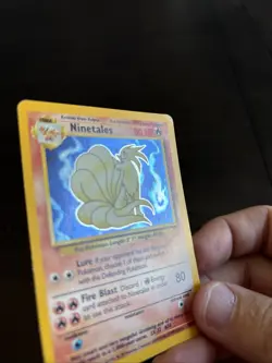 Pokemon TCG Ninetales Base Set Holo Unlimited Rare Card 12/102 - Image 1