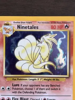 Pokemon TCG Ninetales Base Set Holo Unlimited Rare Card 12/102 - Image 2