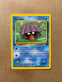 1st Edition Shellder 54/62 Fossil Set - Common Pokemon Card - NM/Mint - Image 1