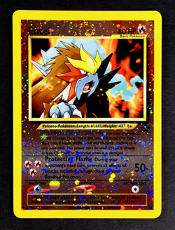 2000 Pokemon ENTEI Black Star Promo REVERSE HOLO Movie Card #34 PERFECT SWIRL EX - Image 1