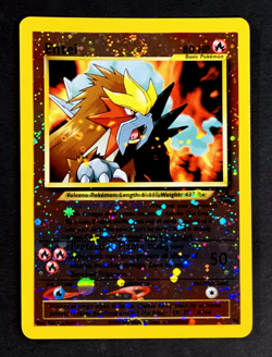2000 Pokemon ENTEI Black Star Promo REVERSE HOLO Movie Card #34 PERFECT SWIRL EX - Image 2