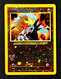 2000 Pokemon ENTEI Black Star Promo REVERSE HOLO Movie Card #34 PERFECT SWIRL EX - Image 3