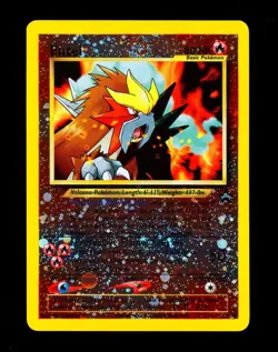 2000 Pokemon ENTEI Black Star Promo REVERSE HOLO Movie Card #34 PERFECT SWIRL EX - Image 4