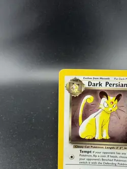 Dark Persian Holo Rare Team Rocket 17/82 Vintage Pokemon Card Promo - Image 2