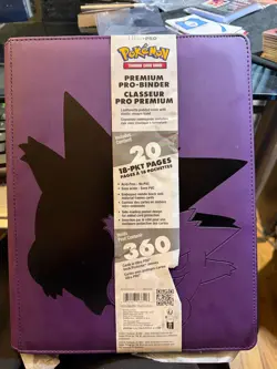 ULTRA PRO Pokemon Gengar Purple 9 Side-Loading Pocket Binder Holds 360 cards NEW - Image 1