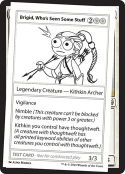 Brigid, Who's Seen Some Stuff Playtest Card #274 | MB2 Mystery Booster 2 | MTG - Image 1