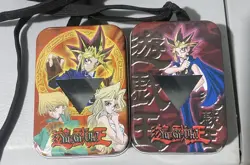 YuGiOh! Lanyard Tin Deck Box Card Holder 2003 Lot of 2 - Image 1