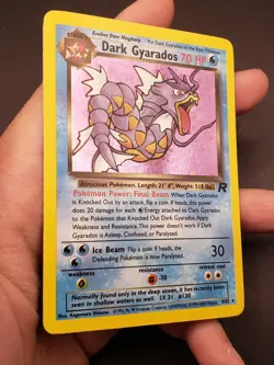 Dark Gyarados Holo Rare Unlimited - Team Rocket 8/82 - Vintage Pokemon Card LP - Image 2