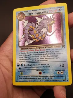 Dark Gyarados Holo Rare Unlimited - Team Rocket 8/82 - Vintage Pokemon Card LP - Image 3