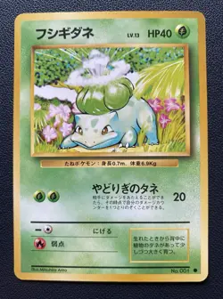 Bulbasaur No. 001 Japanese Base Set 1996 JAPANESE Pokemon Card Good - Image 1