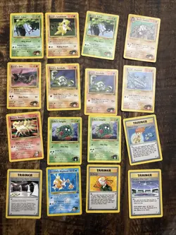 Pokemon TCG Mixed Lot Gym Hero 16 Cards - Image 1