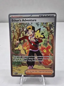 2025 Pokemon Card TCG: Destined Rivals - Ethan’s Adventure #236/182 SIR - NM - Image 1
