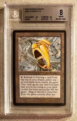 Ring of Maruf MTG Arabian Nights U2 Magic the Gathering BGS 8 NM-MT Reserve List - Image 1
