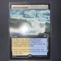 Flooded Strand (Extended Art) Modern Horizons 3 Magic The Gathering TCG Rare - Image 1