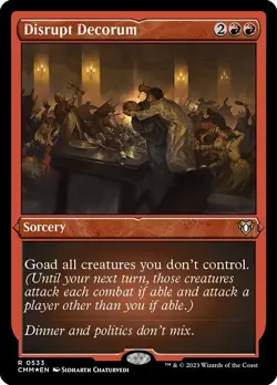 Disrupt Decorum Etched FOIL #533 | CMM Commander Masters | MTG - Image 1