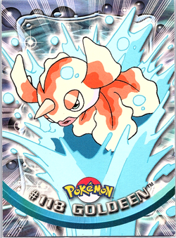 Goldeen #118 (Blue Logo) Pokemon Topps - Image 1