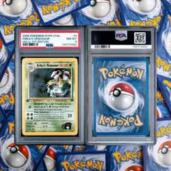 Erika's Venusaur Holo 1st Edition PSA 8 2000 Pokemon Gym Challenge 4 Thick Stamp - Image 2