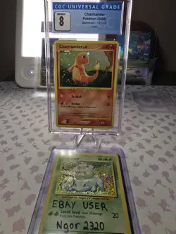 2008 POKEMON DIAMOND & PEARL STORMFRONT #101 CHARMANDER-HOLO CGC 8 - Image 2