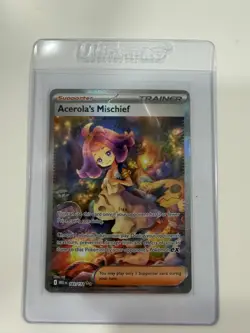 POKEMON Mega Evo ACEROLA'S MISCHIEF 183/132 Special Illustration Rare SIR NM - Image 1
