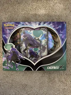 Pokemon TCG Shadow Rider Calryrex V Collection Box - Sealed - Image 1